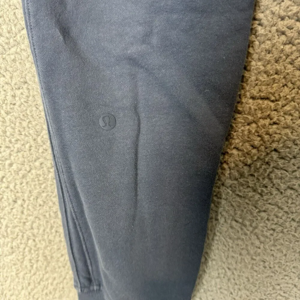 Lululemon‎ Pants Womens 4 Blue Warm Down Jogger Casual Workout Gym French Terry